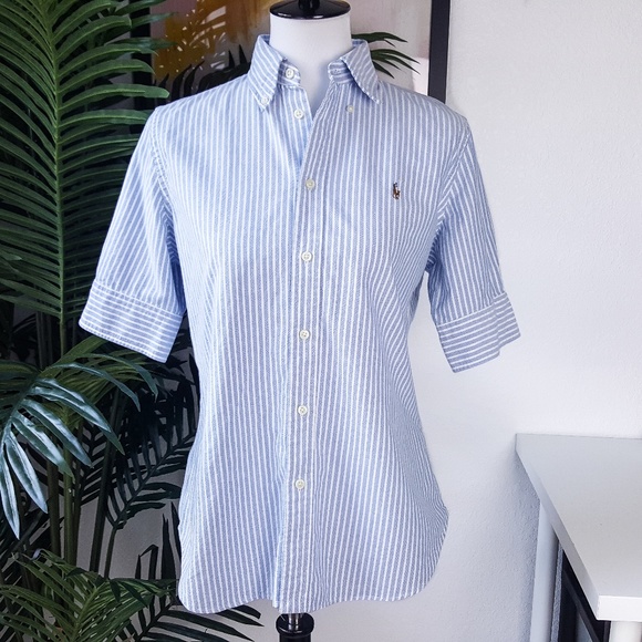 Ralph Lauren Blue Label Tops - Ralph Lauren Blue Label Short Sleeve Button Down M